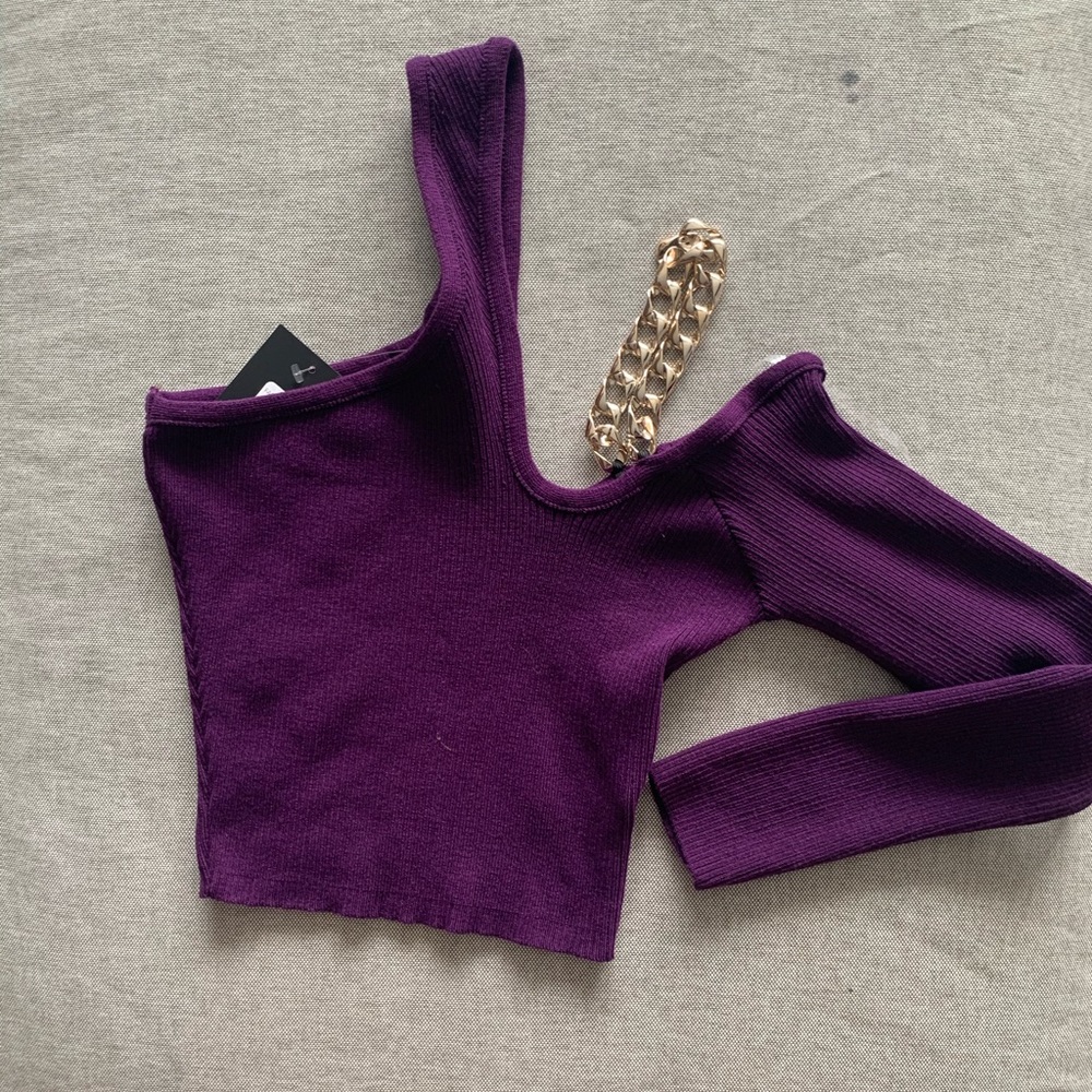 Fashion Nova "Feeling Wild" Chain Sweater L